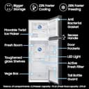 Samsung 350L 3 Star Convertible 5-in-1 Bespoke AI WiFi Double Door Refrigerator view 6