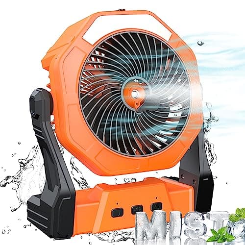 Ausic 8-Inch Portable Rechargeable Mist Fan
