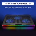 KLIM Aurora RGB Laptop Cooling Pad view 4