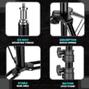 Kratos 10″ Ring Light with 85″ Tripod view 6