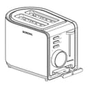Borosil Krispy 850W Stainless Steel 2-Slice Pop-up Toaster view 6