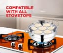Vinod Stainless Steel Deluxe Multi Kadai with 6 Plates view 5