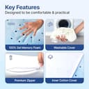 Frido Ultimate Deep Sleep Gel Memory Foam Pillow (4 inch) view 4