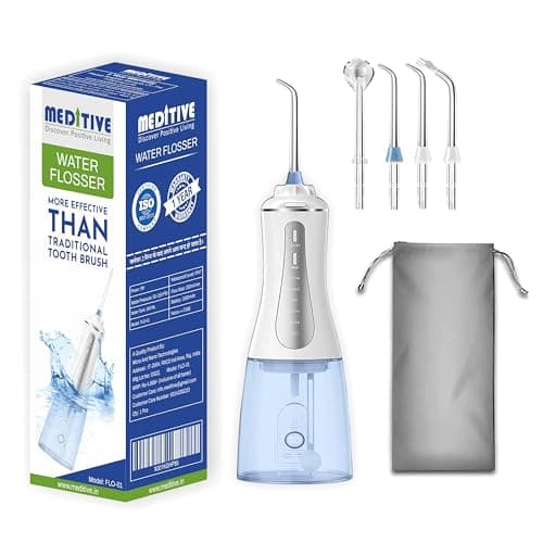MEDITIVE Cordless Water Flosser (350ml, IPX7)