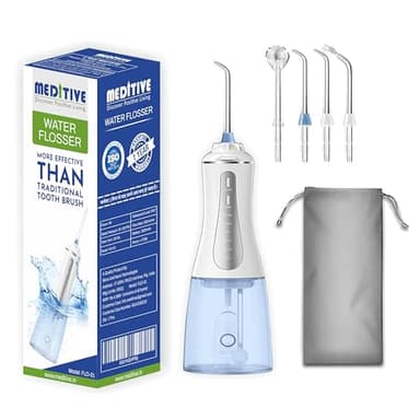 MEDITIVE Cordless Water Flosser (350ml, IPX7)