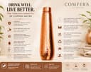COMFERA Hammered Pure Copper Bottle 950ml view 3