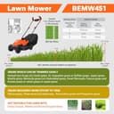 BLACK+DECKER BEMW451BH-B1 1200W Electric Lawn Mower view 4