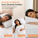 amazon basics Memory Foam Cooling Gel Orthopedic Pillow view 4