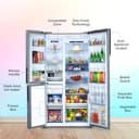 Haier 598L 3-Door Vogue Side by Side Refrigerator HRT-683GOG-P view 7