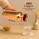 Metallix Hammered Pure Copper Bottle 1 Litre view 4