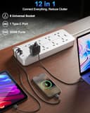 FEDUS 8-Socket Surge Protector with USB-A and USB-C view 2