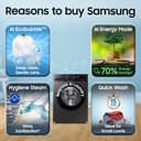 Samsung 12 Kg 5 Star AI EcoBubble Hygiene Steam Front Load (WW12DG5B24) view 3