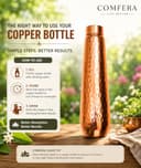 COMFERA Hammered Pure Copper Bottle 950ml view 6