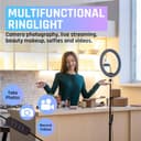 Tygot 10″ Ring Light with 7ft Tripod view 2