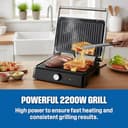 Westinghouse 2200W Retro Contact Grill view 7