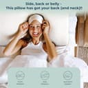 MOJOREST Memory Foam Pillow (Queen, with Removable Zip Cover) view 5
