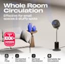 NUUK HALO v2 3D Air Circulation Tower Fan view 3