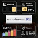 Samsung 2 Ton 3 Star Bespoke AI WindFree Inverter Split AC view 3