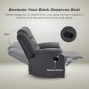 Nilkamal Sierra Velvet Fabric Manual Recliner (1 Seater) view 3