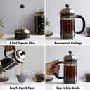 InstaCuppa French Press Coffee Maker (600ml) view 3