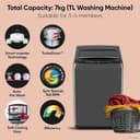 LG 7 Kg 5 Star Smart Inverter TurboDrum Fully Automatic Top Load (T70VBMB1Z) view 2