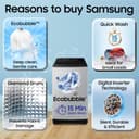 Samsung Smart Choice 8 kg 5 Star EcoBubble Digital Inverter Fully-Automatic Top Load (WA80BG4441BG) view 3