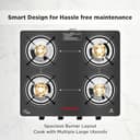 Butterfly Smart 4 Burner Glass Top view 4