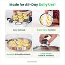 The Indus Valley Stainless Steel Multi Kadai 5 Plates view 8