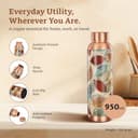 Amazon Solimo Meenakari Copper Bottle 950ml view 3