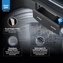 Voltas Beko (Tata) 10 Kg 5 Star Double Waterfall Metal Body Fully-Automatic Top Load (WTL1006UEA) view 6