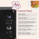 LG 28L MJEN286VIW WiFi Charcoal Convection Microwave view 3