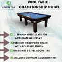 iBOOSTUP Championship 8x4 ft Pool Table view 2
