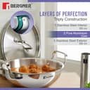 Bergner Tripro 5 Pc Triply Stainless Steel Set view 4