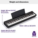 Yamaha P-125 Digital Piano (88 GHS Weighted Keys) view 3