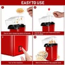 Playpulse Oil-Free Hot Air Popcorn Maker (10-Year Warranty) view 7