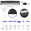 Yamaha P-225 Digital Piano (88 GHC Weighted Keys, Bluetooth) view 6