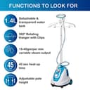 Inalsa Speedy Steam 1700W Standing Garment Steamer view 4