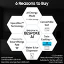 Samsung 633L Convertible 5-in-1 Side by Side Refrigerator RS78CG8543S9HL view 3