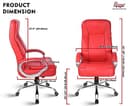 Rose Designer Chairs SpaceX Leatherette Executive High Back Chair view 2