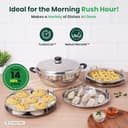 The Indus Valley Stainless Steel Multi Kadai 5 Plates view 7