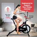 PowerMax Fitness BA-151 Air Bike view 4