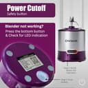 OWNAIR Portable Blender with Glass Jar view 2