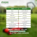 Sharpex Electric Lawn Mower 1200W 12-Inch Blade view 2