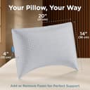 ComfyHug Height-Adjustable Shredded Memory Foam Pillow view 3