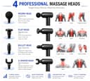 MEDITIVE Deep Tissue Gun Massager (6 Speed Levels) view 3