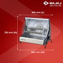 Bajaj Deluxe 2000W Halogen Room Heater view 6