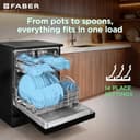 Faber 14 Place Settings Free Standing Dishwasher (FFSD 6PR 14S BK Digital, Black) view 3