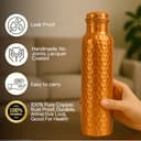 Metallix Hammered Pure Copper Bottle 1 Litre view 5