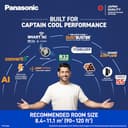 Panasonic 1 Ton 5 Star WiFi Inverter Split AC view 3