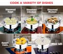 Vinod Stainless Steel Deluxe Multi Kadai with 6 Plates view 3